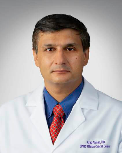 Afaq Ahmad, MD, specialist in medical oncology, hematology, and internal medicine at UPMC CancerCenter
